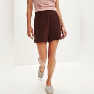 Amour Vert Palo Cottonseed Cupro Shorts NWOT